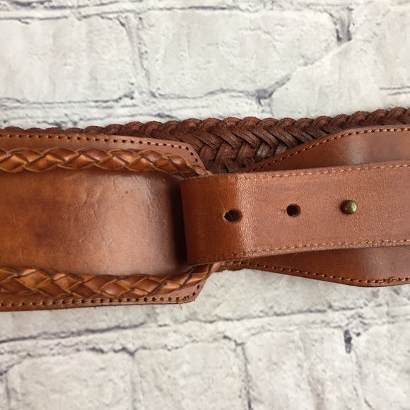 LINEA PELLE GENUINE LEATHER HANDMADE WIDE BELT MED - Picture 2 of 10